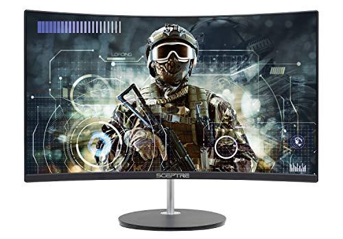 Sceptre Sceptre Curved 24-inch Gaming Monitor 1080p R1500 98% sRGB HDMI x2 VGA Build-in Speakers, VESA Wall Mount Machine Black (C248W-1920RN Series)