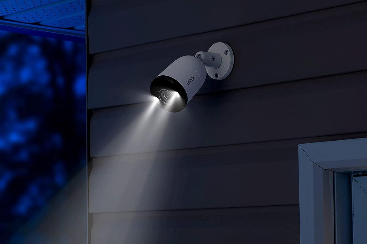 Lorex Lorex Indoor/Outdoor 4K IP Security Camera - Add-On Metal Bullet Camera for Wired Surveillance System - Smart Motion Detection, 2-Way Talk, and Color Night Vision [Requires Recorder]