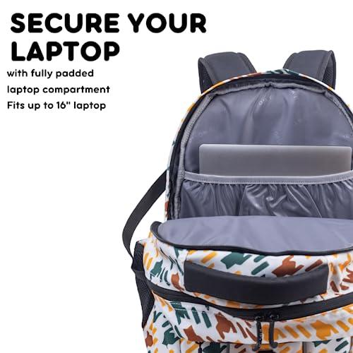 J World New York J World New York Atom Multi-Compartment Laptop Backpack, Vivid Tweed, One Size