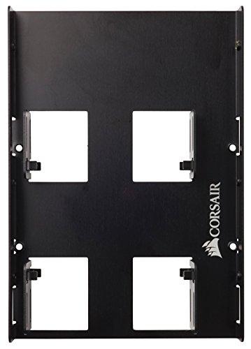 Corsair Corsair Dual SSD Mounting Bracket (3.5 Internal Drive Bay to 2.5\", Easy Installation) Black (Pack of 2)