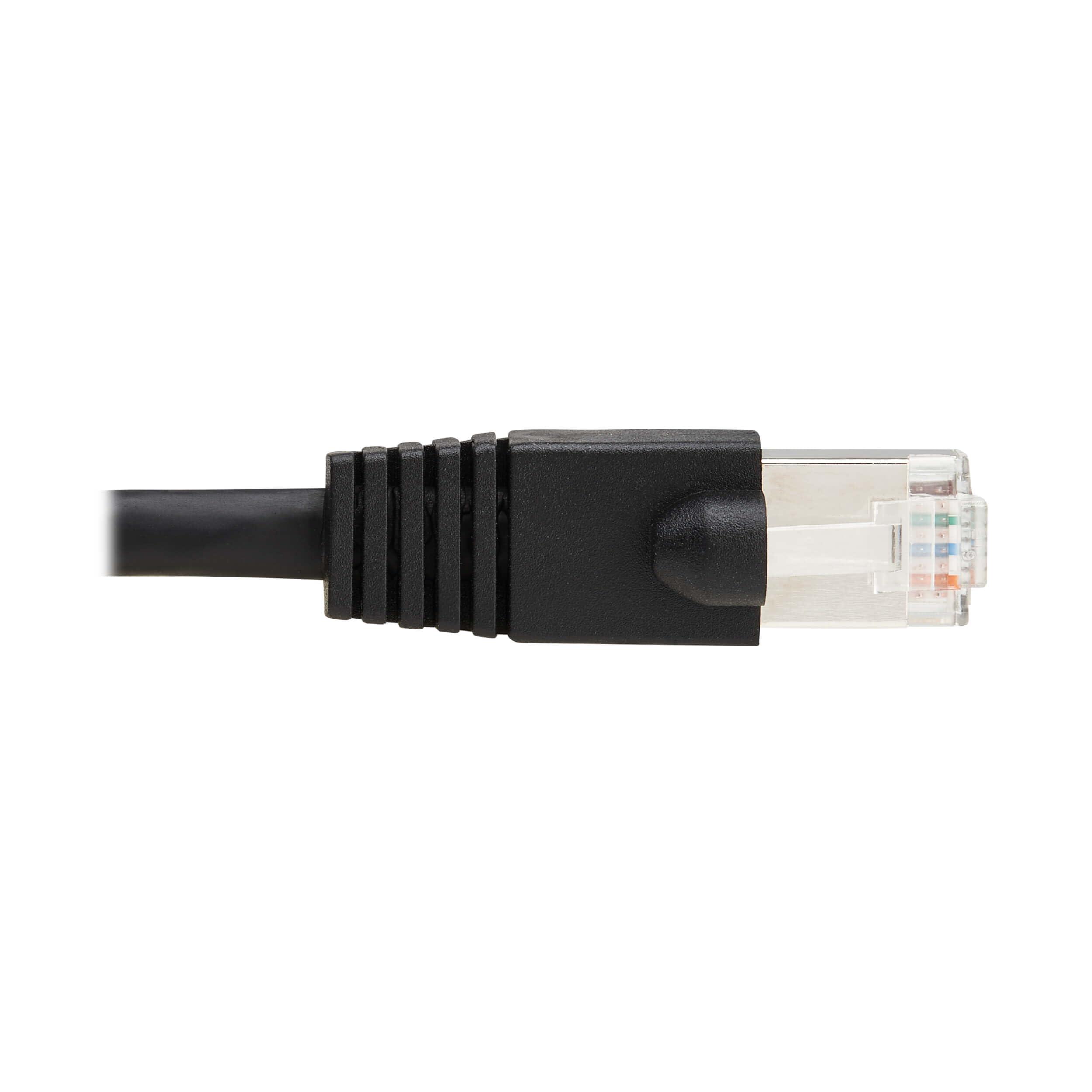 Tripp Lite Tripp Lite Cat8 40G PoE Shielded Ethernet Cable, 10 Feet / 3.1 Meters, Black, High Speed, Power over Ethernet, RJ45, Snagless SSTP, Male-to-Male, Network Patch LAN, (N272-F10-BK)