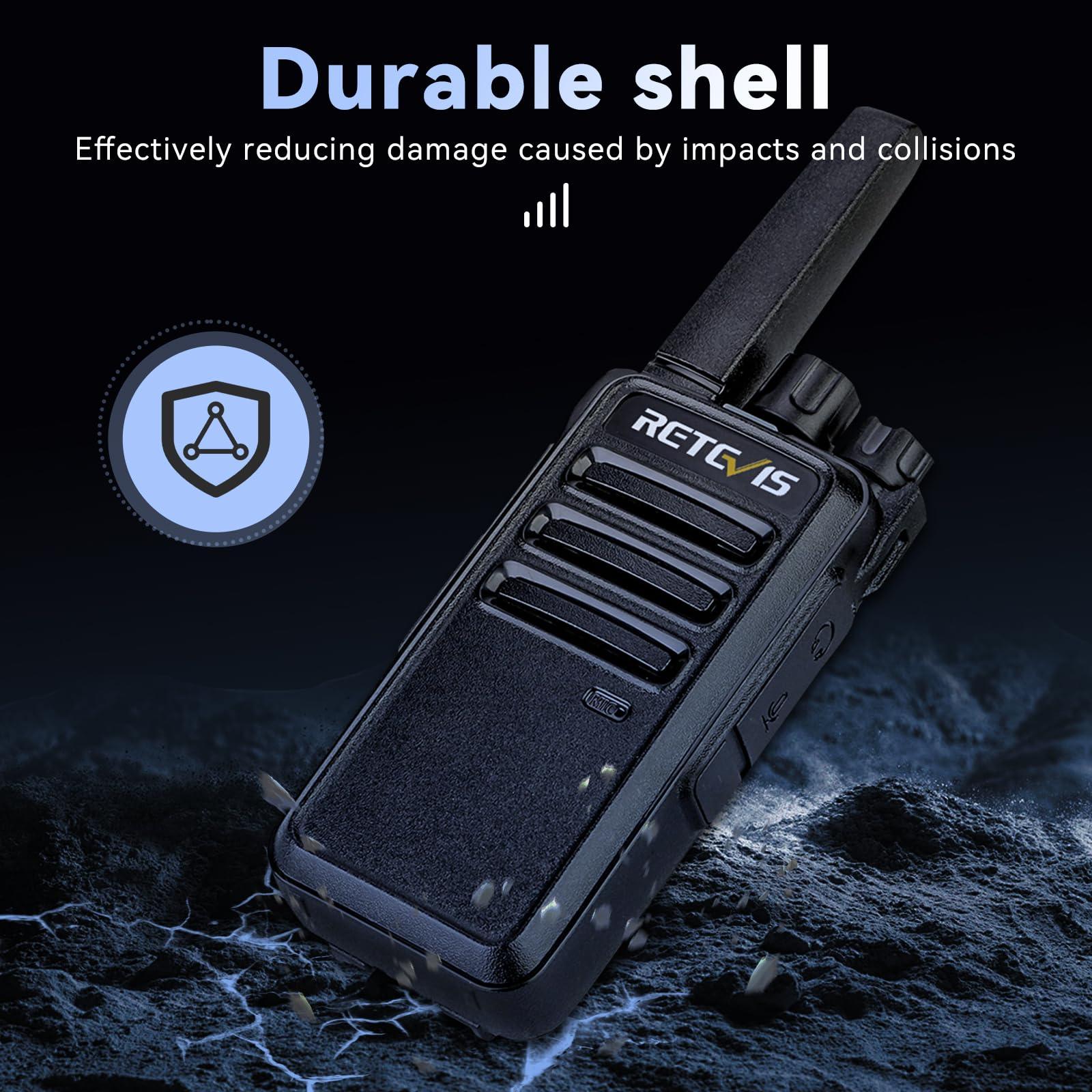 Retevis Retevis RT68 Walkie Talkies with Earpiece(20 pack) Bundle with Walkie Talkie Mic(20pack),2 Way Radios Long Range,Heavy Duty Walkie Talkies for Adults,Rechargeable with USB Charger Base, for Restaurant