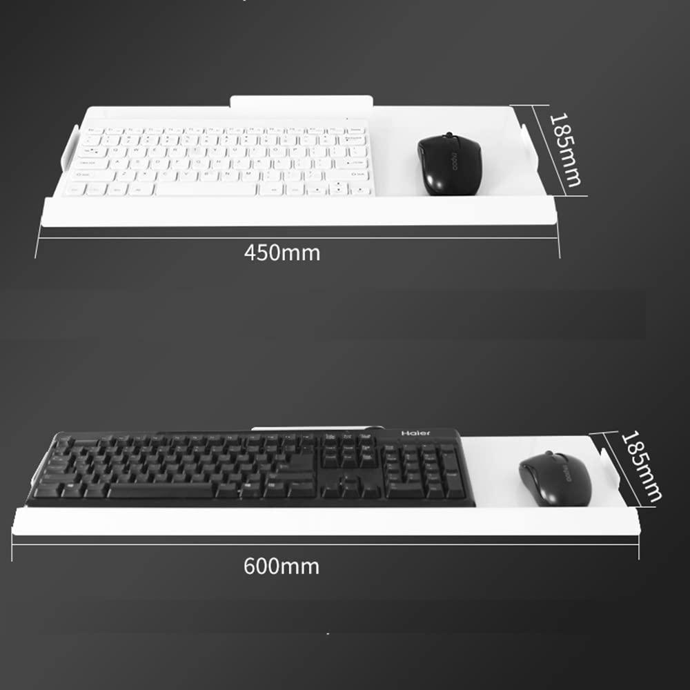 WEBUP WEBUP Wall Mount Keyboard/Monitor Workstation Height Adjustable Keyboard Tray Sit-Stand Keyboard Arm Tray Length: 18in/24in