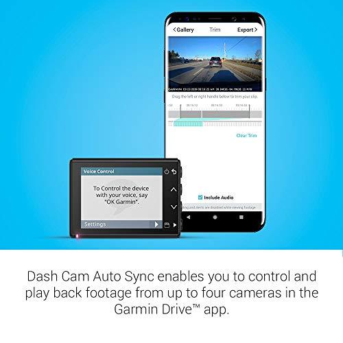 Garmin Garmin Dash Cam 46, Wide 140-Degree Field of View In 1080P HD, 2" LCD Screen and Voice Control, Very Compact with Automatic Incident Detection and Recording