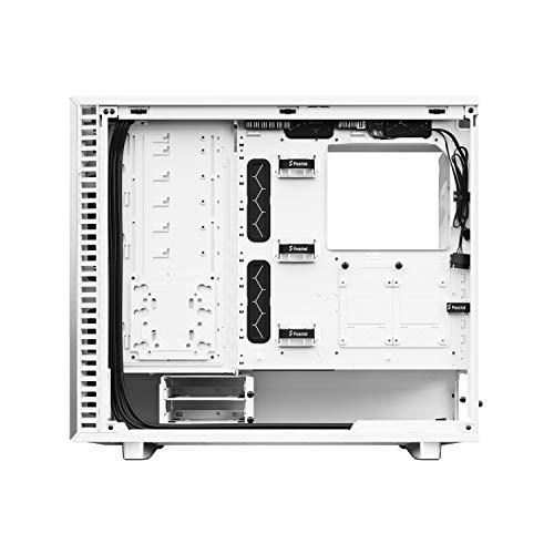 Fractal Design Fractal Design Define 7 White Brushed Aluminum/Steel E-ATX Silent Modular Tempered Glass Window Mid Tower Computer Case