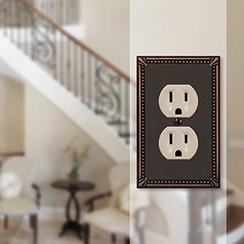 AMERELLE Amerelle 74DDB Wallplate, Double Toggle, Aged Bronze