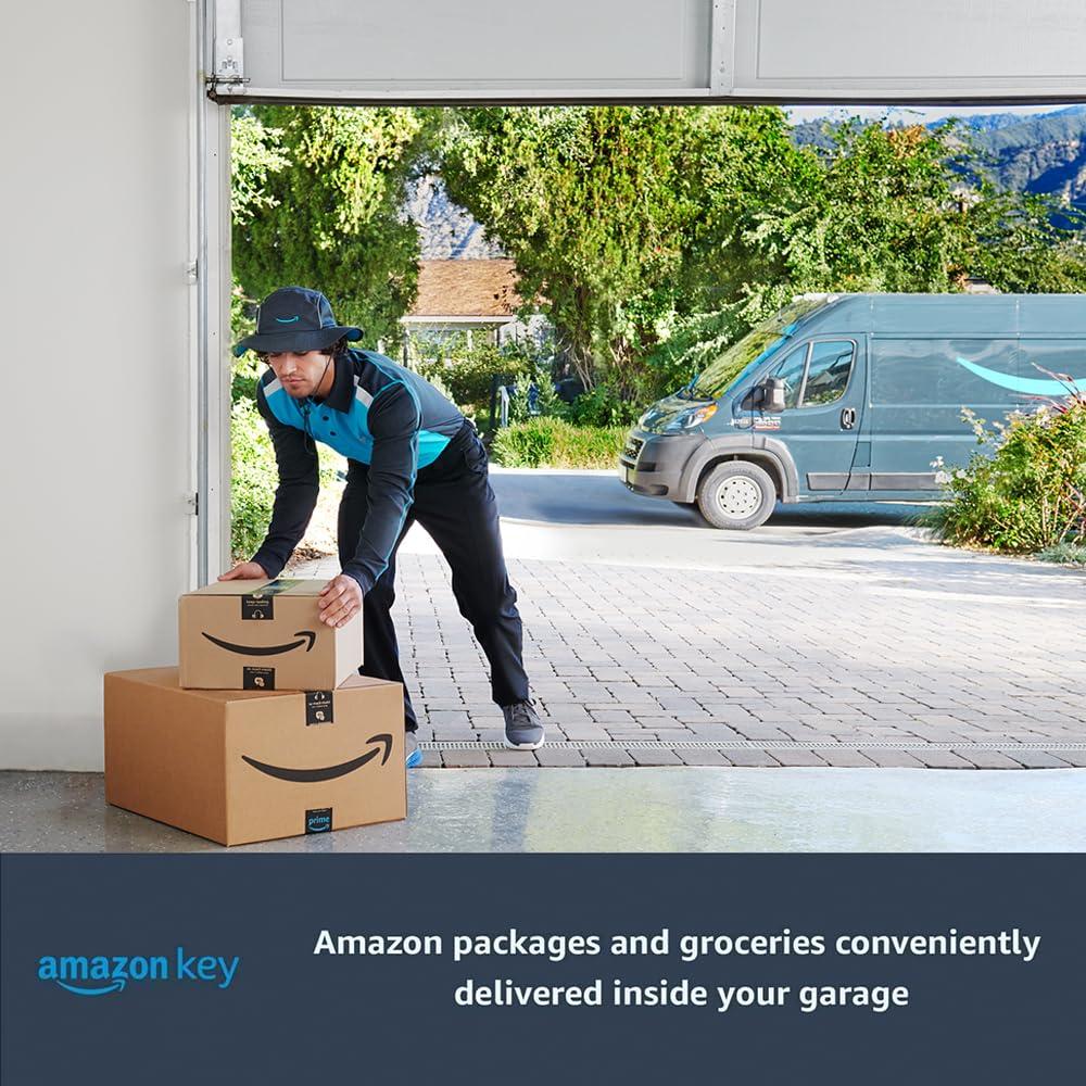 CHAMBERLAIN CHAMBERLAIN Smart Garage Control - Wireless Garage Hub and Sensor with Wifi & Bluetooth - Smartphone Controlled, myQ-G0401-ES, White