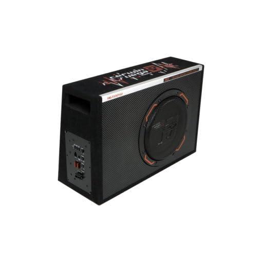 CERWIN-VEGA! CERWIN-VEGA! HED 12 Inch 150W RMS 2 Ohm Subwoofer and Amplifier Kit - Compact Powered Subwoofer Car Audio System with Bass Knob, MOSFET Power Supply, Mesh Grill for SUVs and Trucks H6TE12SV