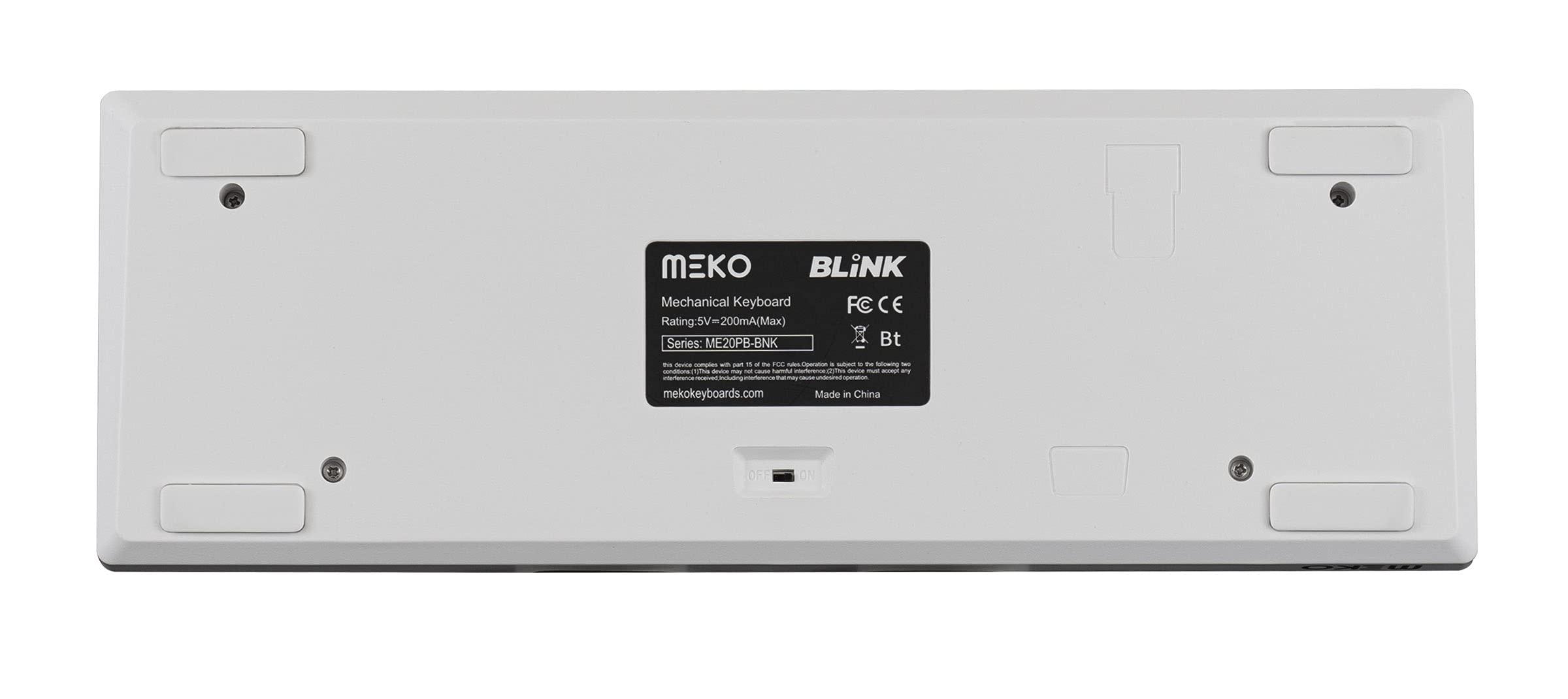 MEKO MEKO Blink White Barebones 60% Hotswap Bluetooth RGB Mechanical Keyboard