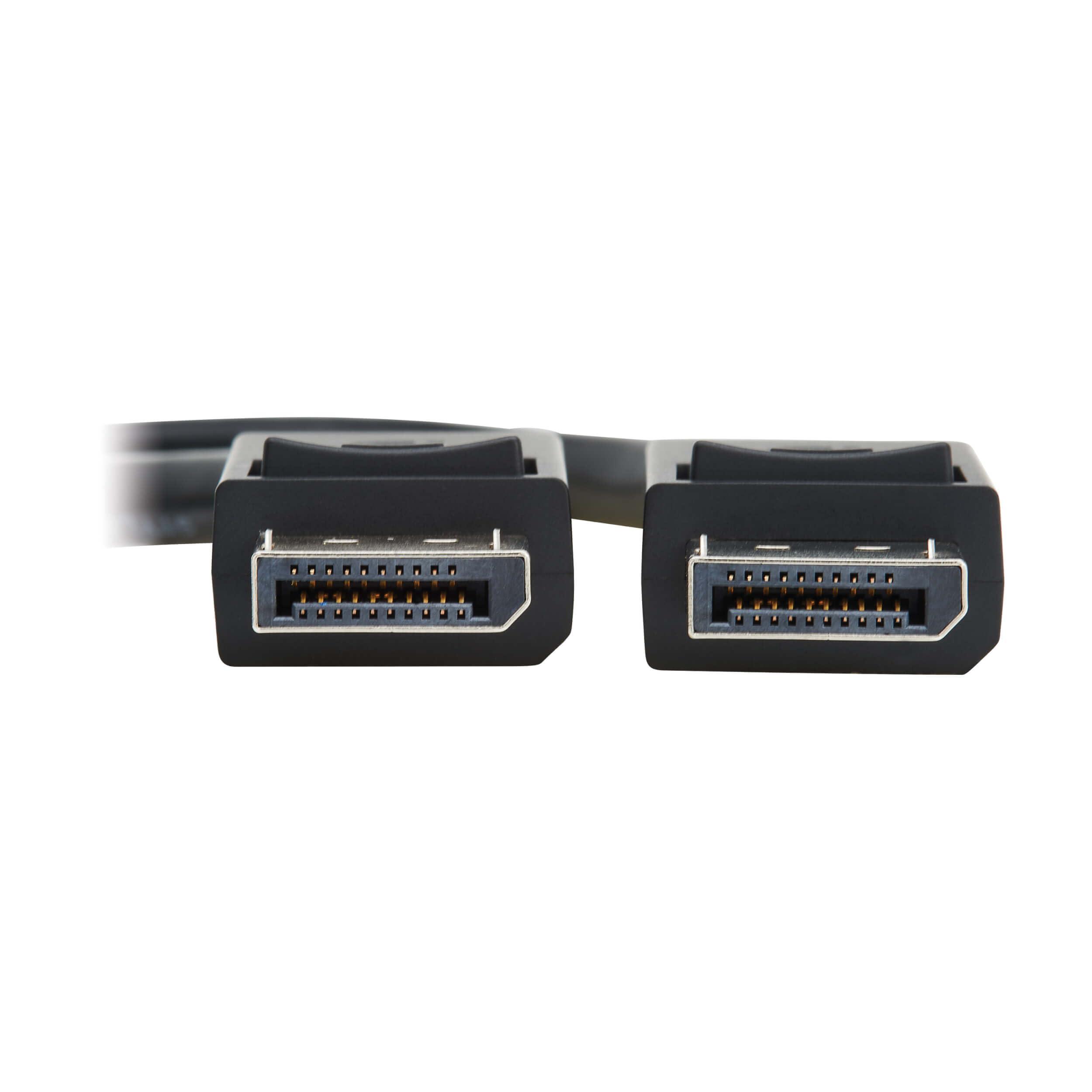 Tripp Lite Tripp Lite 8K @ 60Hz DisplayPort 2.1 Cable with Latching Connectors (M/M), 6 Feet / 1.8 Meters, 40 Gbps, HDR, HBR3, MST, 4:4:4, HDCP 2.2, Black, Lifetime Manufacturer's Warranty (P580-006-8K6-2)