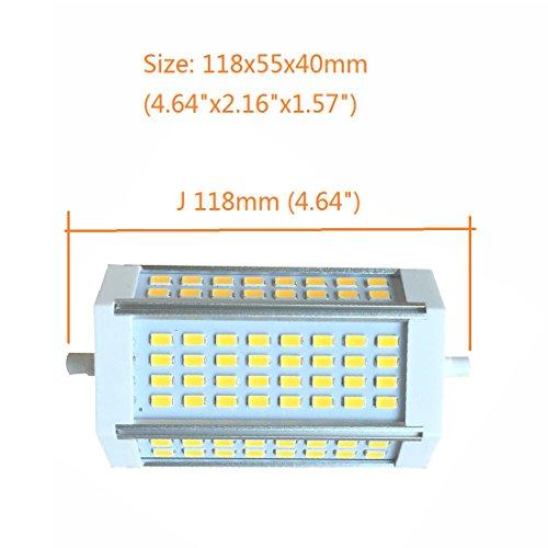 qlee qlee R7S LED J118 118mm Dimmable Bulb 30W Warm Light 3000k AC120V 3000LM Double Ended J LED Floodlight for R7S 200W 300w 400w Halogen Replacement (3000k Warm Light)