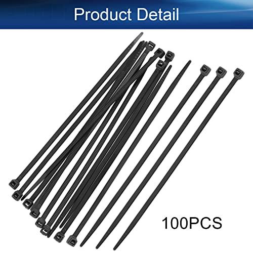 Heyiarbeit Heyiarbeit 6 Inch Zip ties White Plastic Cable Tie Nylon Cable Wire Ties Self-Locking Tie Wraps 100Pcs