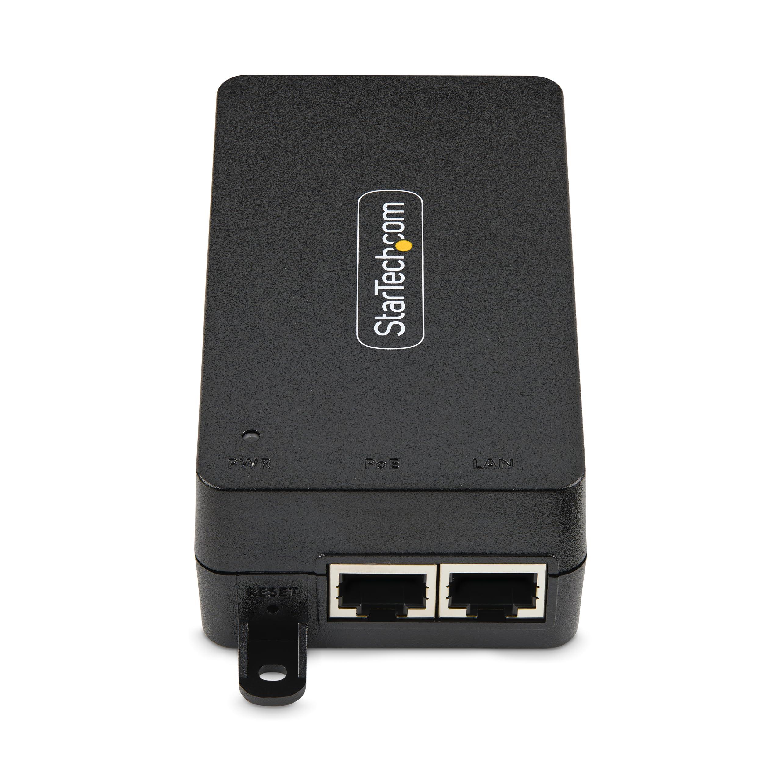 StarTech.com StarTech.com 1-Port 10Gbps PoE++ Injector, 60W, 2.5/5/10G Ethernet/10/100/1000Mbps, PoE++, TAA (802.3af/802.3at/802.3bt)