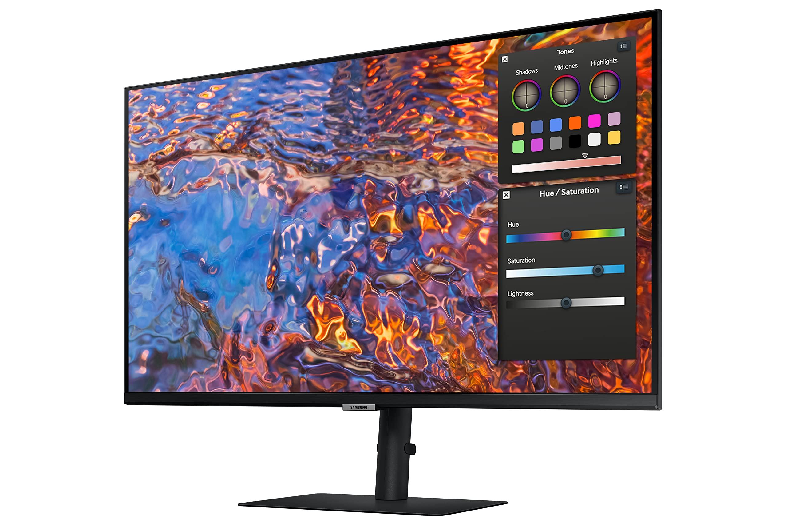 SAMSUNG SAMSUNG 32-Inch ViewFinity S80PB Series UHD Monitor, DCI-P3 98%, VESA DisplayHDR 600, IPS Panel, Matte Display, USB-C, PIP/PBP, Intelligent Eye Care, LS32B806PXNXGO, 2023