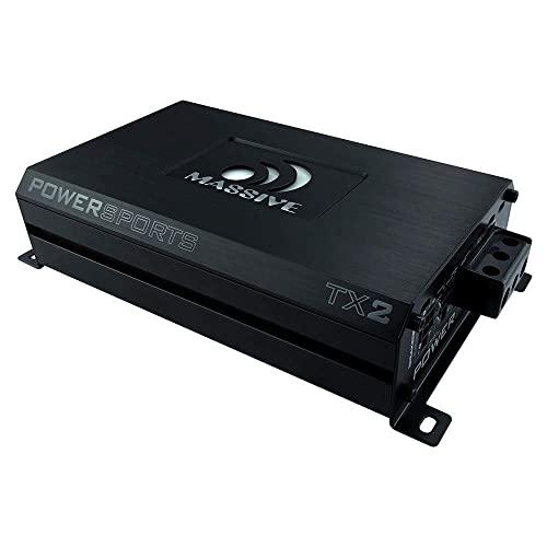 Massive Audio Marine Audio TX2-120 Watts x 2 @ 4 Ohm RMS Marine Compact Car Amplifier 2 Channel Built-in Car Bluetooth (Bluetooth Dongle is Optional Sold Separately)