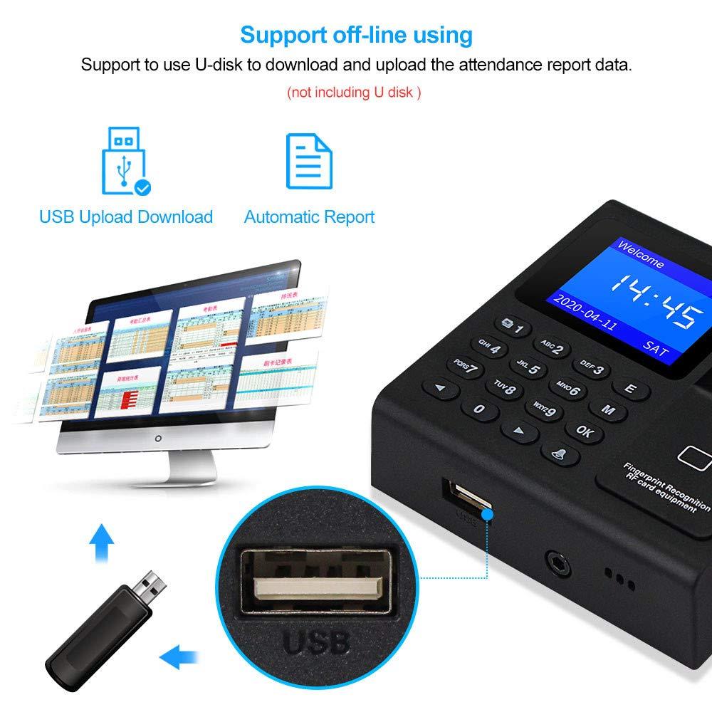 LIBO Smart Home LIBO Complete RFID Access Control System Fingerprint Access Controller Keypad, DC12V / 3A Power Supply Transformer, Electronic Bolt Lock with Exit Button, 125KHz ID Keyfobs for All Type of Doors