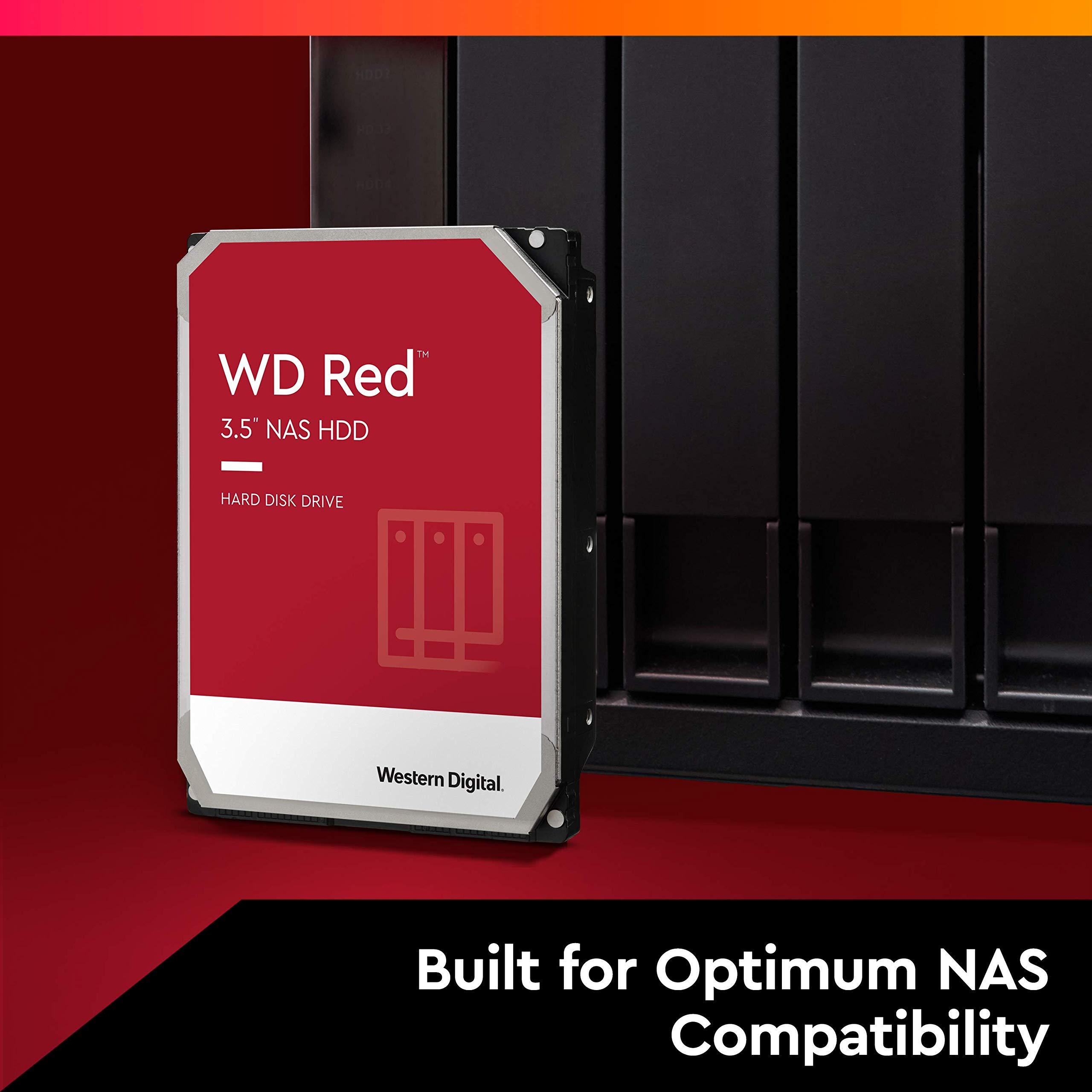 Western Digital Western Digital 4TB WD Red NAS Internal Hard Drive HDD - 5400 RPM, SATA 6 Gb/s, SMR, 256MB Cache, 3.5" - WD40EFAX