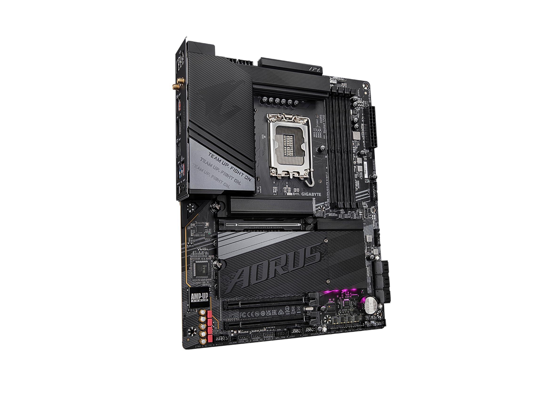 GIGABYTE GIGABYTE Z790 AORUS Elite X WIFI7 (LGA 1700/ Intel/ Z790 X/ATX/ DDR5/ 4* M.2/ PCIe 5.0/ USB 3.2 Type-C/Wi-Fi 7/2.5GbE LAN/Q-Flash Plus/EZ-Latch Plus/Motherboard)
