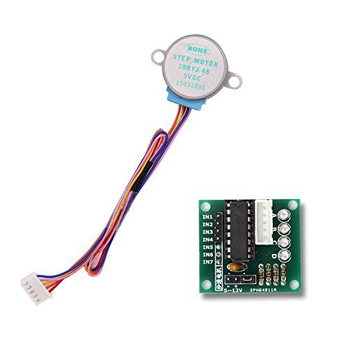 LAFVIN LAFVIN 5 Sets 28BYJ-48 ULN2003 5V Stepper Motor + ULN2003 Driver Board for Arduino
