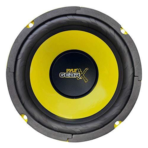 Pyle PYLE PLG6C 6.5" 400W 2 Way Car Audio Component Speakers Set Power System and PLG64 6.5" 300W Car Mid Bass/Midrange Subwoofer Sub Power Speaker(2 pack)