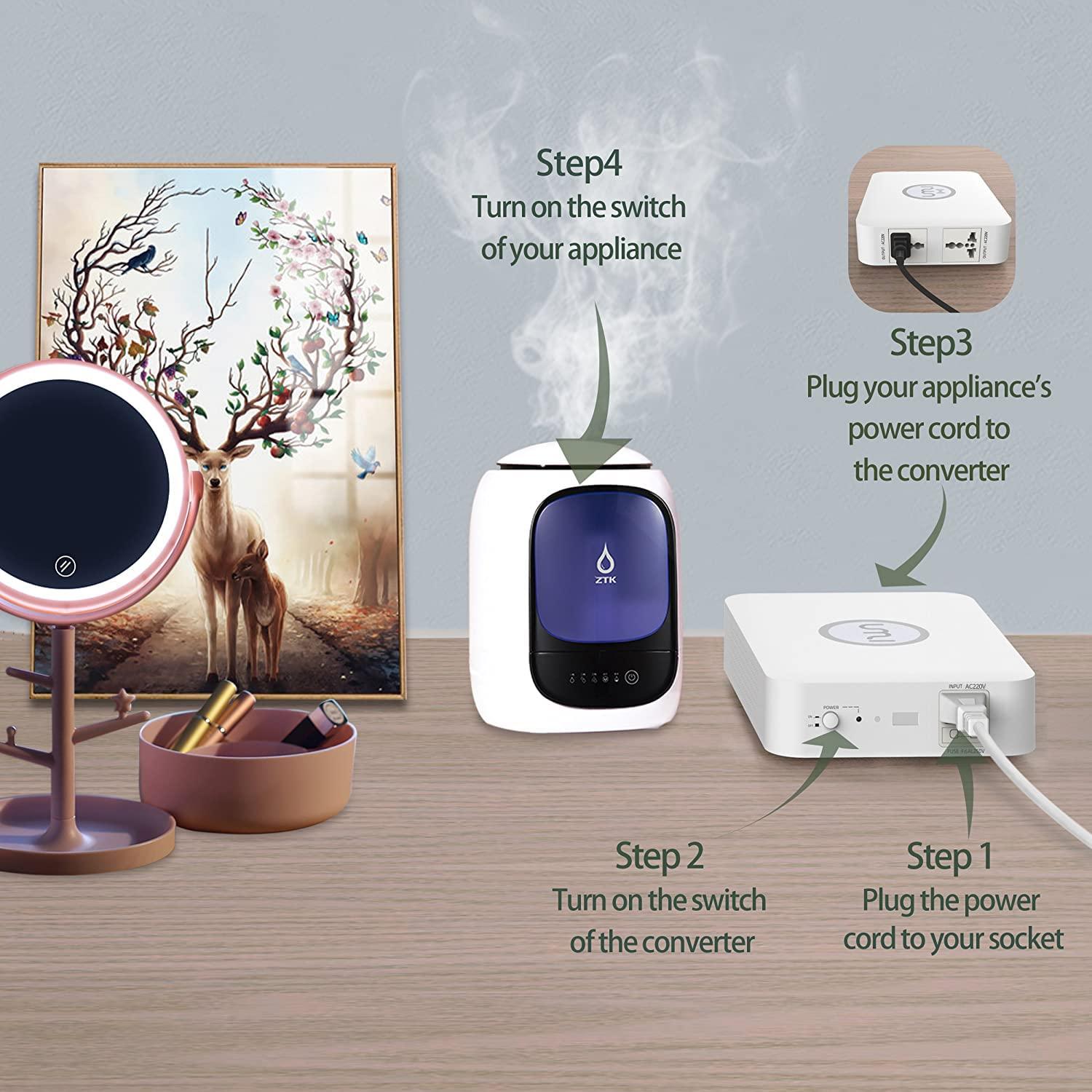 umi UMI Step Down Voltage 220v to 110v Converter, Travel Power Voltage Converter 220V to 110V 500W, Good Transformer for Overseas, Step Down Converter 220V to 110V - US to Europe Voltage Converter