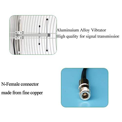 SIGNALPLUS signalplus Outdoor 868MHz GSM CDMA parabolic Grid Cellular Antenna 5G-Remote Signal Receiver 806~960MHz GSM Repeater Signal Amplifier Booster