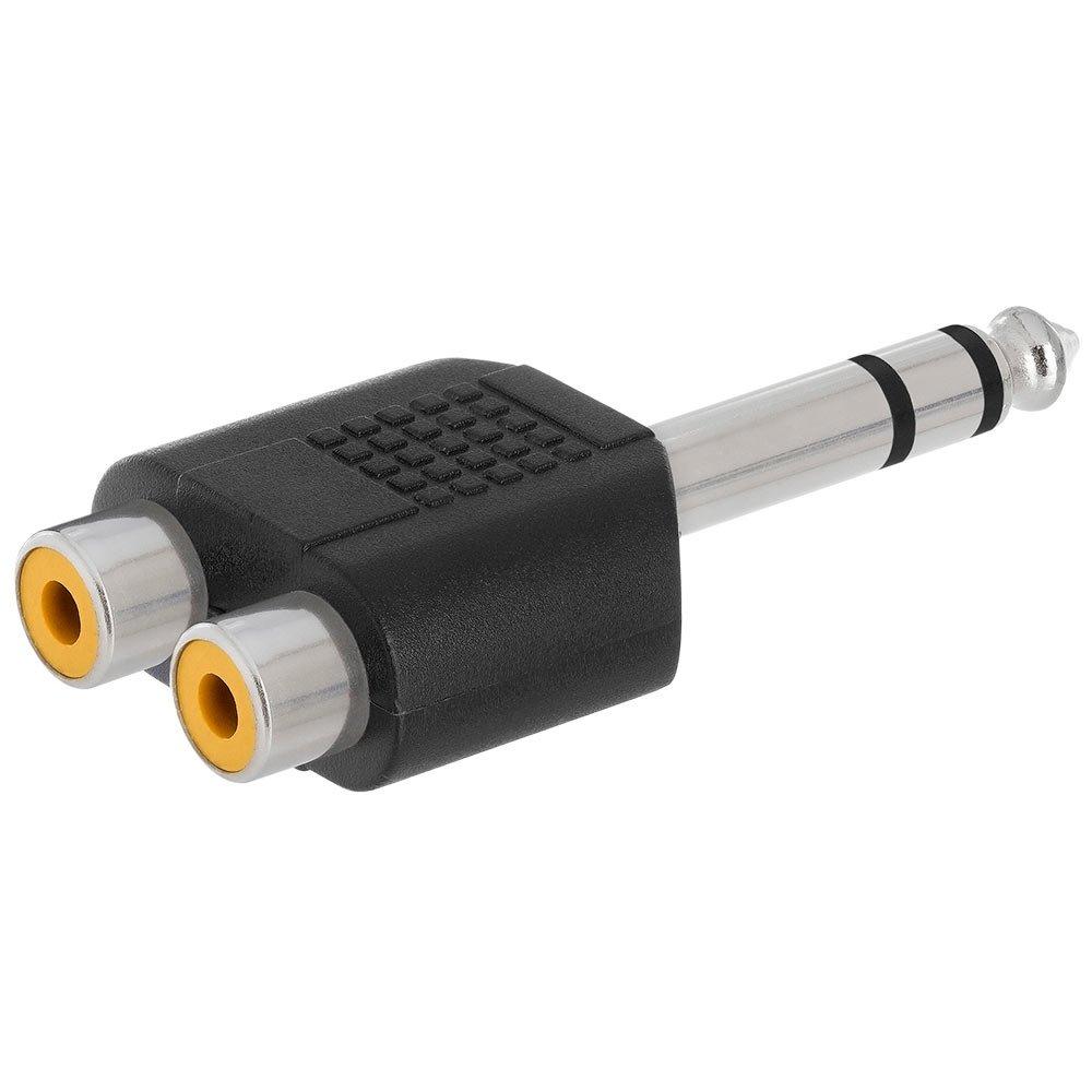 Cmple Cmple - 6.35mm Stereo Plug to 2xRCA Jack Adapter
