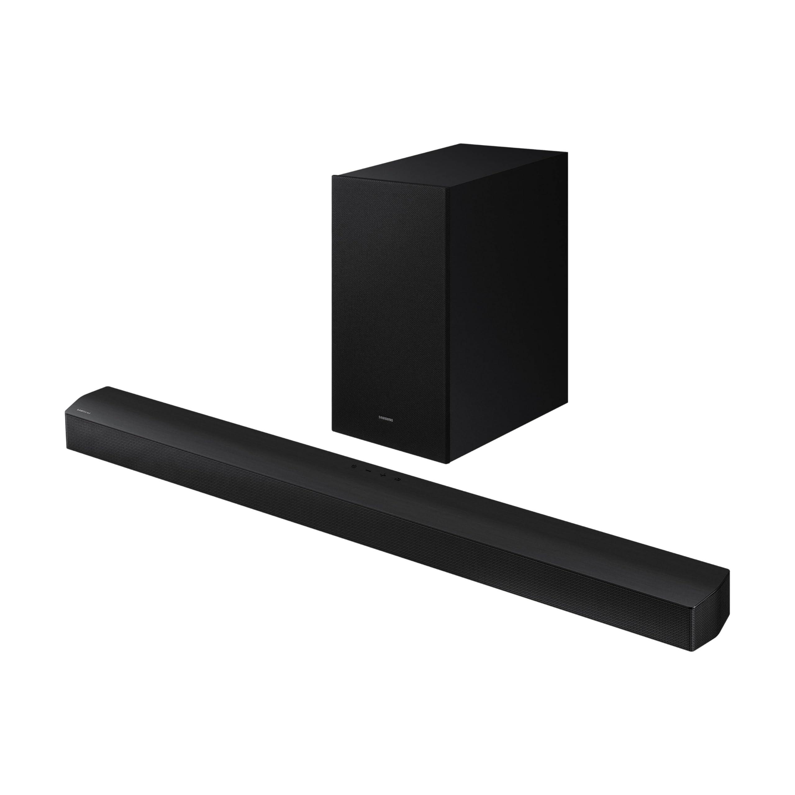 SAMSUNG SAMSUNG HW-B550D 3.1 ch Soundbar w/ Dolby Audio, Surround Sound expansion, Bass Boost, Adaptive Sound, DTS Virtual:X, Wireless Subwoofer, 2024