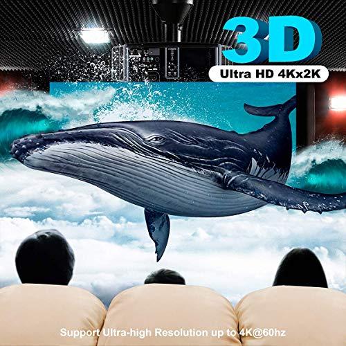 Flashmen Flashmen HDMI Booster 2.0, 4K2K 1080P 3D HDMI Amplifier Repeater HDMI Powered Signal Amplifier Booster 18Gbps Bandwidth HDCP 2.2 Up to 60m/200ft Transmission Distance