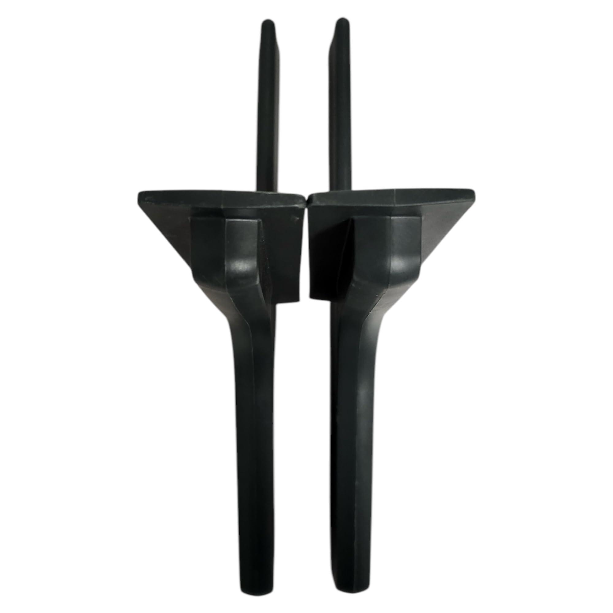 DirectNine Basics OEM Part - TV Base Stand Legs Compatible with Samsung 75" QLED Q60B Series - 4K UHD Tabletop TVs Stand Models QN75Q60BA QN75Q60BAFXZA (No Screws Needed. The Stand Snaps in Place.)