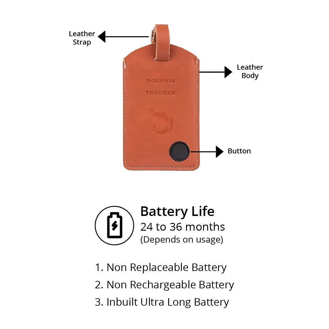tag8 [Pack 1] Dolphin Smart Luggage Tracker | Bag Tracker Tag, Global Loss Recovery Service, No Subscription Fee, Airline Compliant, SITA World Tracer Code Enabled | Arrival Alert, Separation Alert