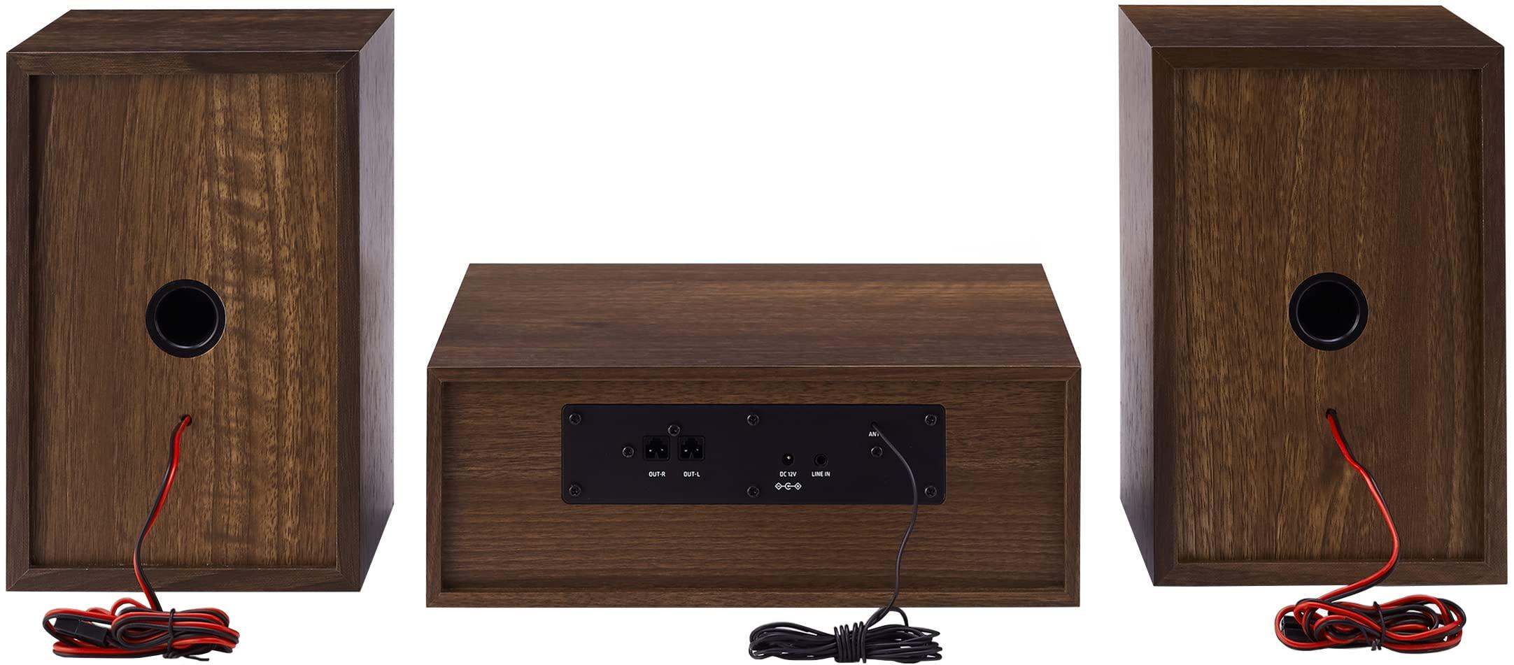 Crosley Crosley CR3503A-WA Parker Blueooth FM Radio and CD Player, Walnut
