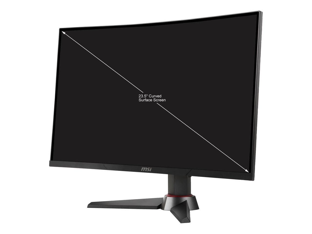 MSI MSI Full HD Non-Glare 1ms 1920 x 1080 144Hz Refresh Rate USB/DP/HDMI FreeSync 23.5 Gaming Curved Monitor (Optix MAG240CR) - Black