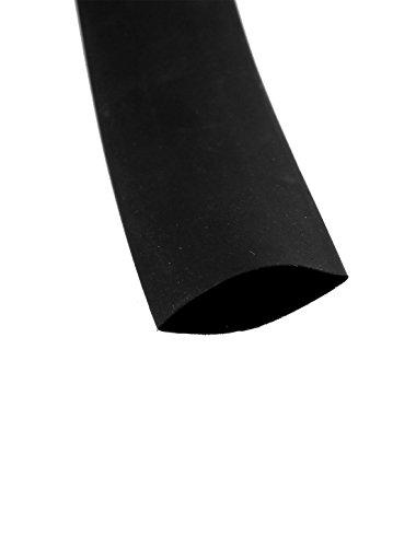 uxcell Diameter 15mm Black Polyolefin Insulation Heat Shrink Tubing 8M Length