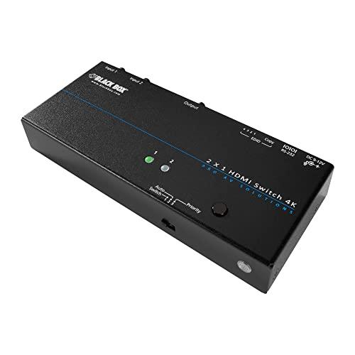 Black Box Network Services Black Box 4K HDMI Switch - 2 x 1-3840 ?? 2160-4K - 2 x 1-1 x HDMI Out