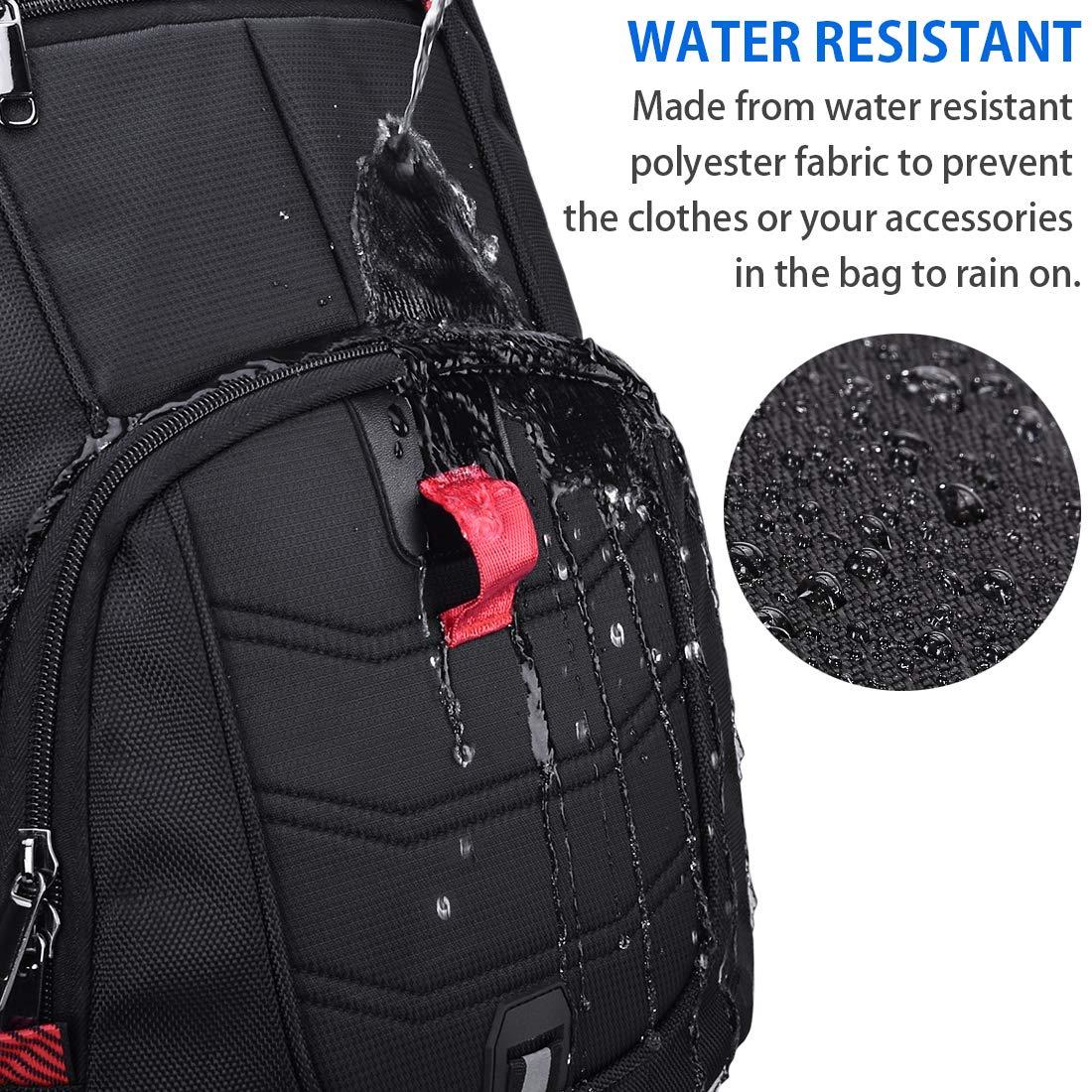 NUBILY NUBILY Laptop Backpack 17 Inch Waterproof Extra Large TSA Travel Backpack Anti Theft College Business Mens Backpacks with USB Charging Port 17.3 Gaming Computer Backpack for Women Men Black 45L