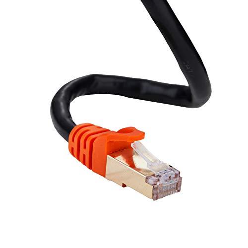 Cables Direct Online Cables Direct Online 100FT Cat7 Outdoor Ethernet Cable 26AWG SFTP Heavy-Duty Cat 7 Networking Patch Cord RJ45 600Mhz Waterproof Direct Burial