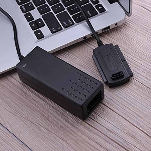 Zereff Connectors SATA to USB IDE Adapter USB 3.0 2.0 Sata 3 Cable for 2.5 3.5 Hard Disk Drive HDD SSD USB Converter IDE SATA Converter Connectors - (CN, Color: US Full Set)