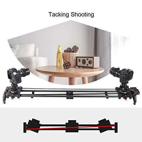 GVM Great Video Maker GVM Motorized Camera Slider, 48"/120CM Carbon Fiber Camera Slider with Time-Lapse Photography, Automatic Round Trip, Tracking Shooting and 120 Degree Panoramic Shooting, with Remote Controller