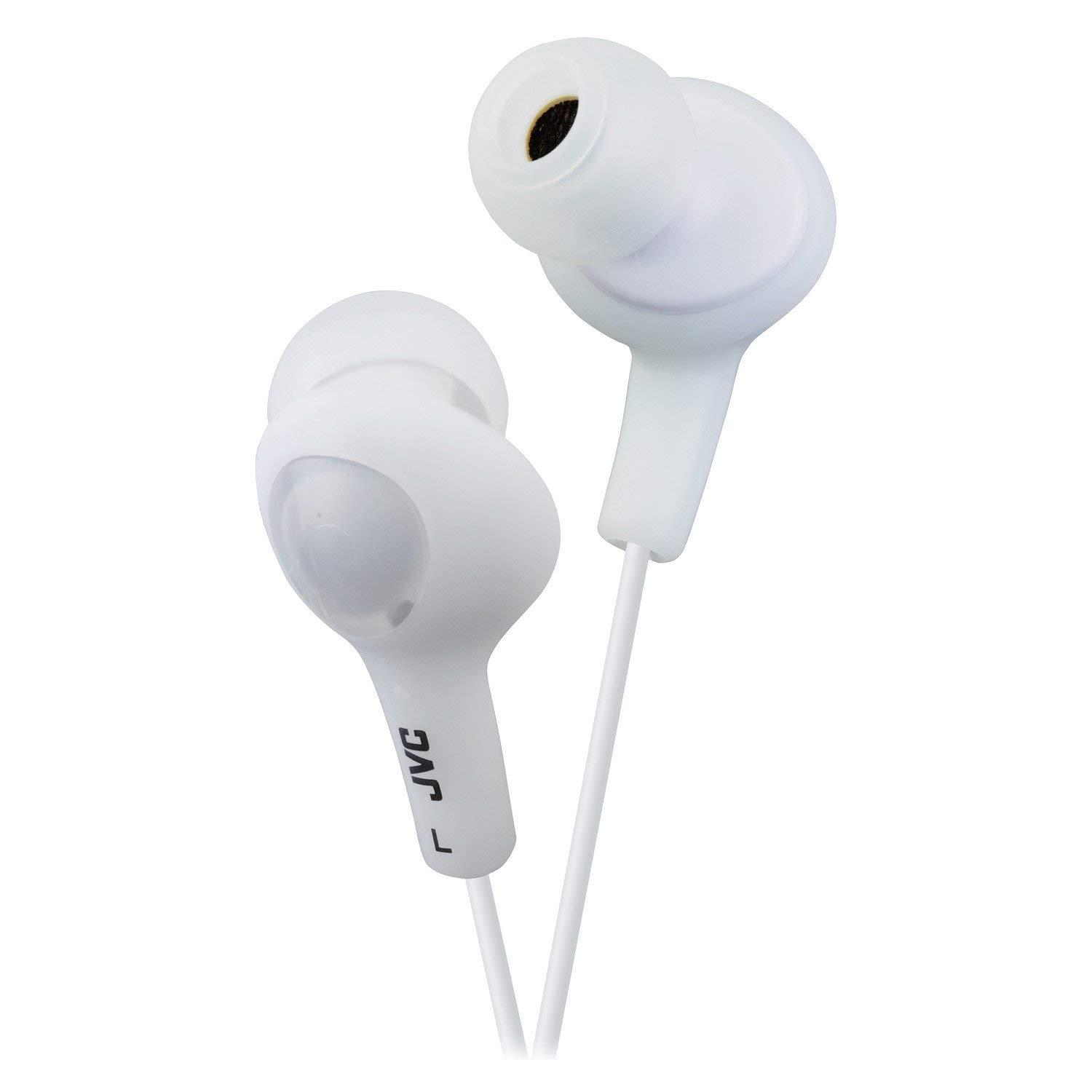 JVC JVC HAFX5W Gumy Plus Inner Ear Headphones (White)