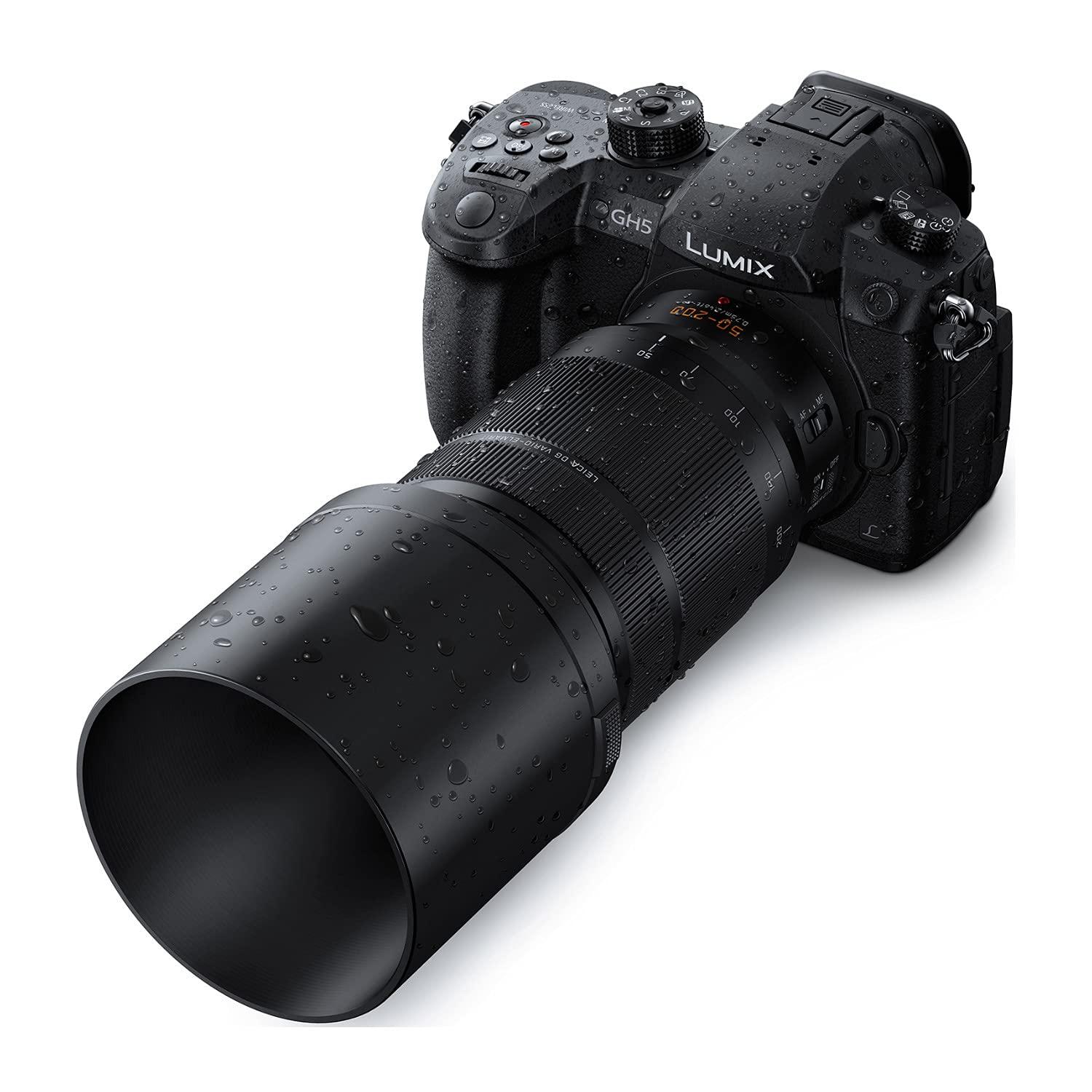 Panasonic Panasonic LUMIX Professional 50-200mm Camera Lens, G Leica DG Vario-ELMARIT, F2.8-4.0 ASPH, Dual I.S. 2.0 with Power O.I.S, Mirrorless Micro Four Thirds, H-ES50200 (Black)
