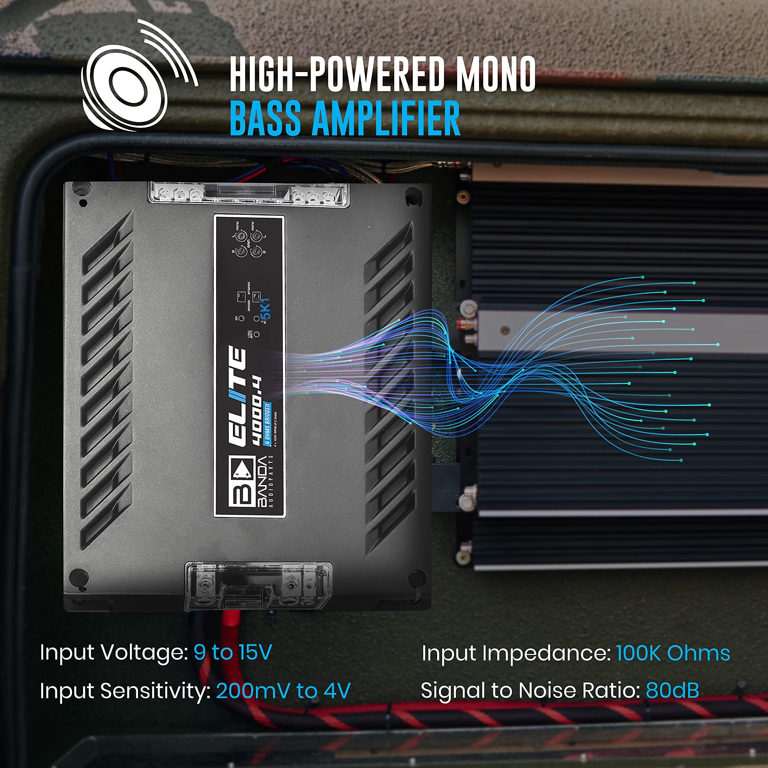 Banda Audioparts Banda Elite 4 CH 2 OHM 4000W (4000.4)