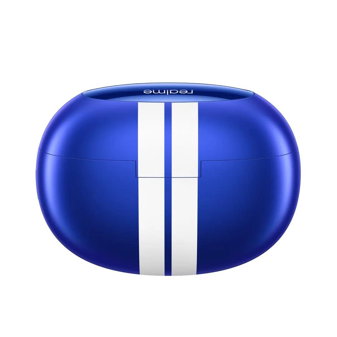 realme realme Buds Air 3 Wireless Earbuds, Active Noise Cancellation, 10mm Dynamic Bass Boost Driver, Up to 30 Hours Playtime, IPX5 Water Resistance - (Lemans Blue)