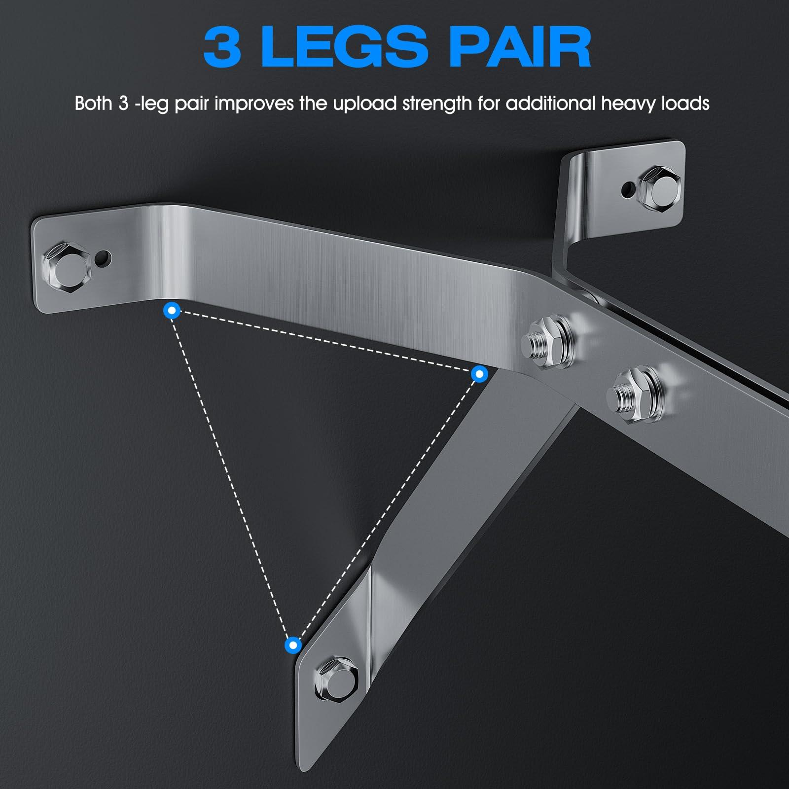 CYANTEKOMS SS304 Antenna Wall Mount 16 Inch Tall Heavy-Duty Stand Off Wall Mast Mount Windproof Antenna Mounting Bracket