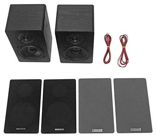 Rockville Rockville 2 RockShelf 54B 360W Black 5.25" Home Theater Bookshelf Speakers/4 Ohm
