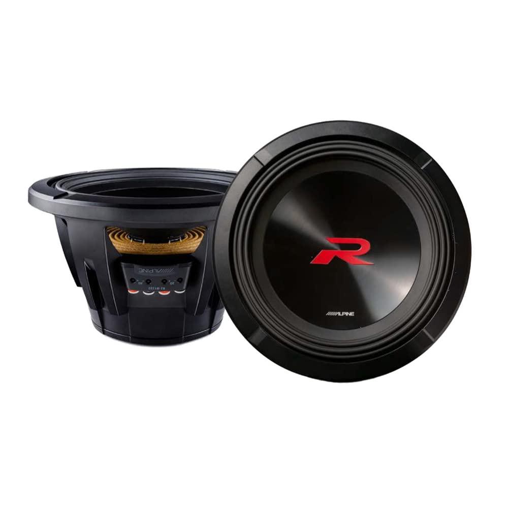 Alpine Alpine R2-W12D2 12" 2250W Peak Dual 2-Ohm Subwoofer R2-A150M 1500W RMS Monoblock Amplifier Bundle - Ultimate R-Series Car Audio Upgrade