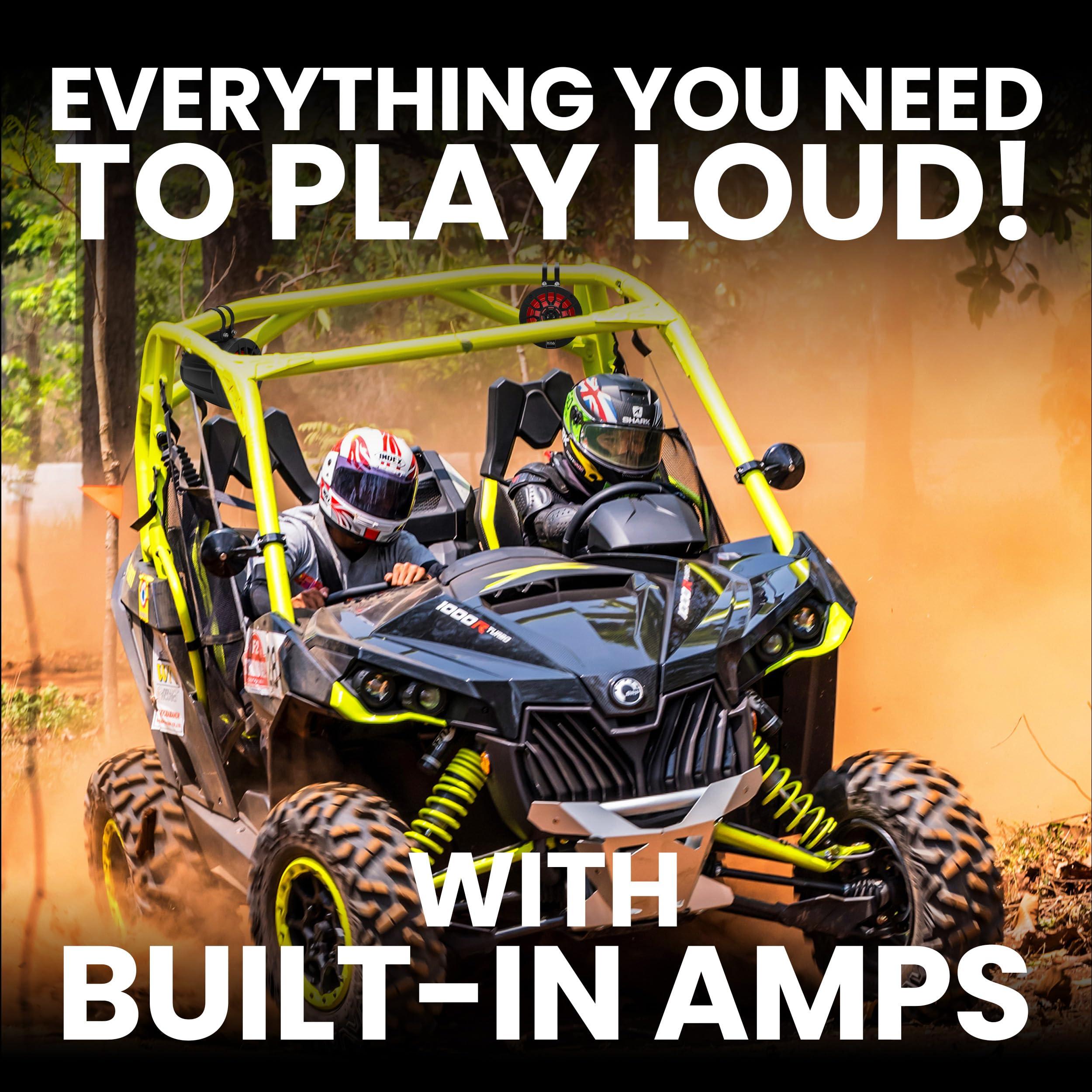 BOSS Audio Systems BOSS Audio Systems MPWT50RGB ATV UTV Marine Boat 5.25 Inch Stereo Wake Tower Speakers Full Range, 2 Way, IPX6 Weatherproof, Multi-Color Illumination, 500 Watts Per Pair, Golf Cart Compatible