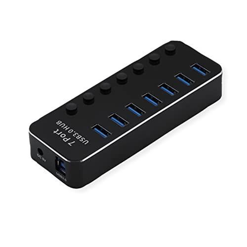 Roline ROLINE USB 3.2 Gen 1 Hub for Laptops, 7 Ports, Individually Switchable