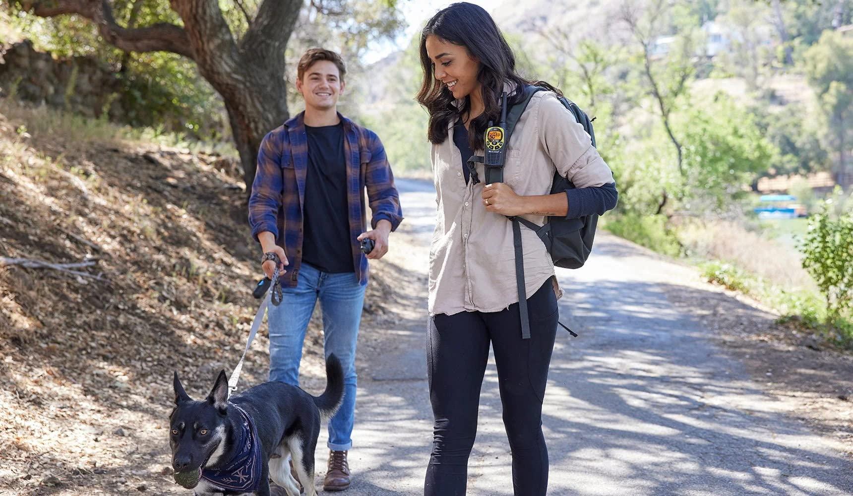 Midland Consumer Radio Midland GXT1030VP4 GMRS Two-Way Radio (50-Channel, Long Range, 142 Privacy Codes, SOS, NOAA, Rechargeable Nickel Battery, Black/Yellow, 2-Pack)