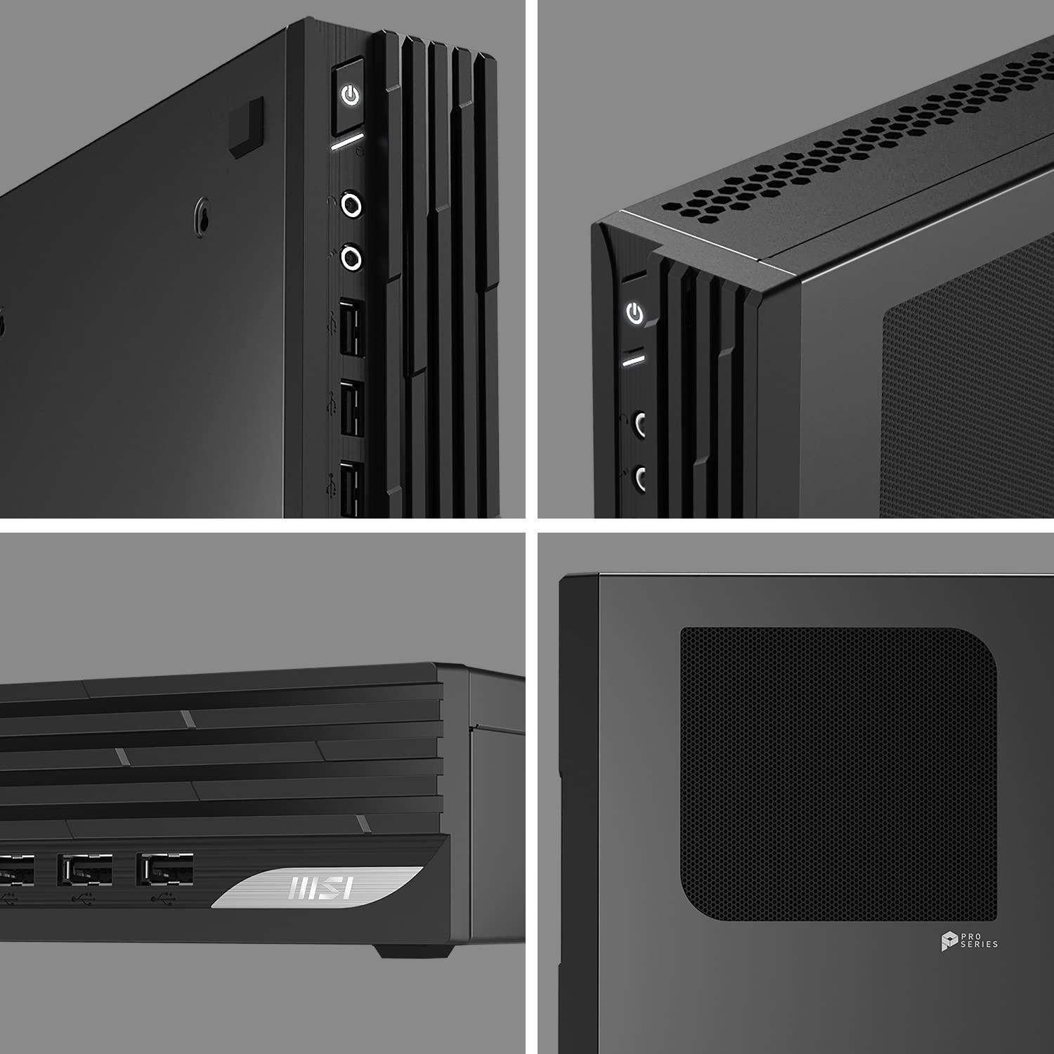 MSI MSI PRO DP21 (MFF) Desktop, Intel Core i7-12700, UHD 730, 16GB' Memory, 500GB SSD, WiFi 6, Windows 11 Pro (12M-416US), Black